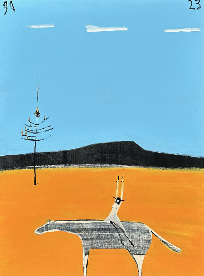 Australian Rider, tree stories by Gary Abkin | Lethbridge Gallery