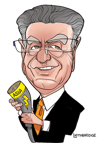 Trevor St Baker by Lethbridge Caricatures | Lethbridge Gallery