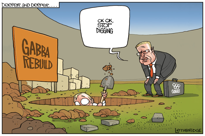 Deeper and Deeper... by Lethbridge  Cartoons | Lethbridge Gallery
