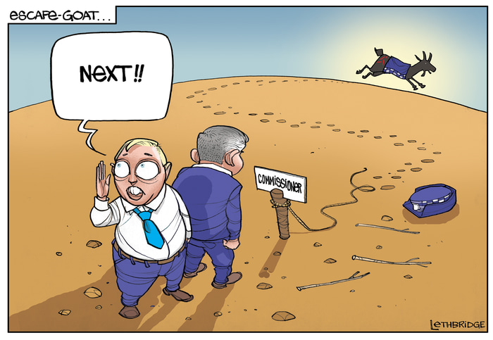 Escape Goat by Lethbridge  Cartoons | Lethbridge Gallery