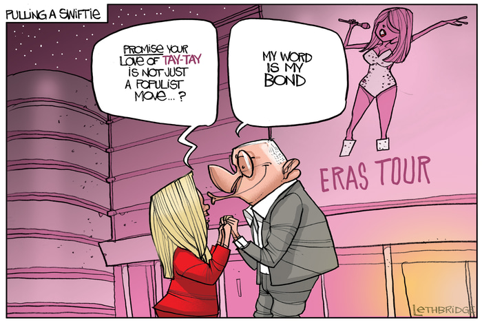 Pulling a Swiftie by Lethbridge  Cartoons | Lethbridge Gallery