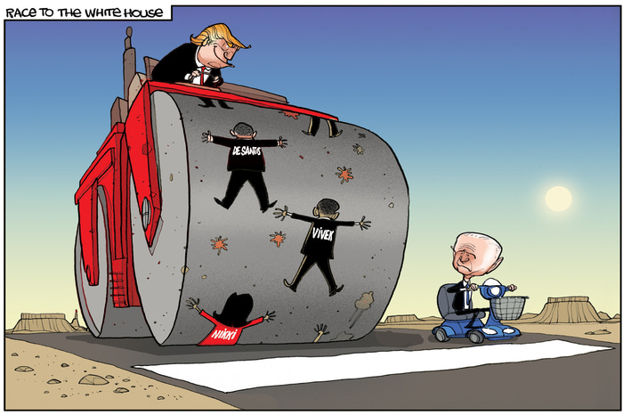 Steamroller by Lethbridge  Cartoons | Lethbridge Gallery
