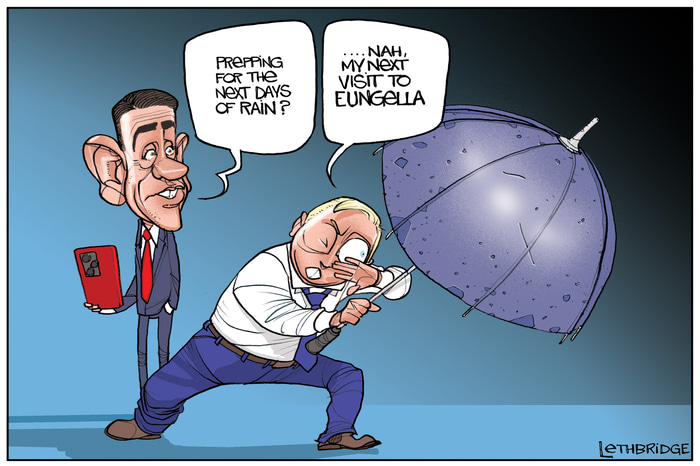 Prepared for Rain by Lethbridge  Cartoons | Lethbridge Gallery