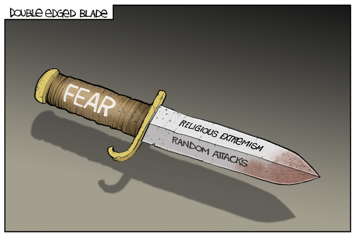 Double Edge  by Lethbridge  Cartoons | Lethbridge Gallery
