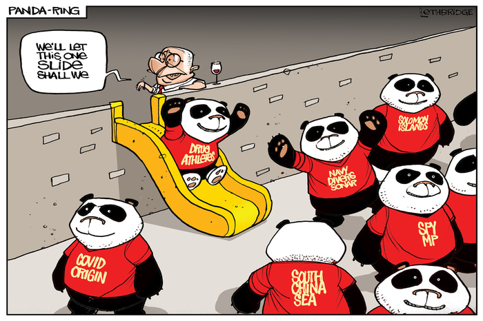 Letting it Slide by Lethbridge  Cartoons | Lethbridge Gallery