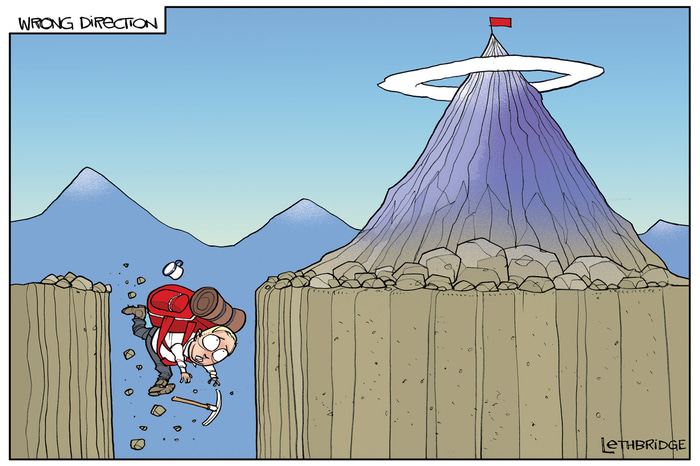 Mountain High by Lethbridge  Cartoons | Lethbridge Gallery
