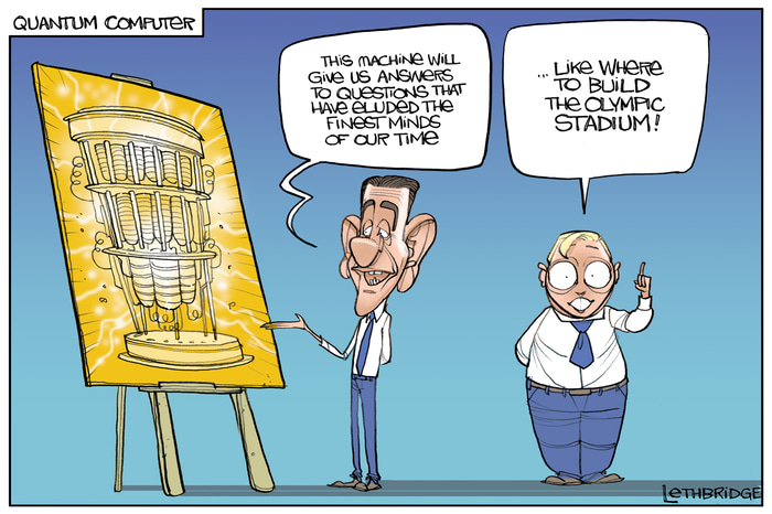 Quantam of Solace by Lethbridge  Cartoons | Lethbridge Gallery