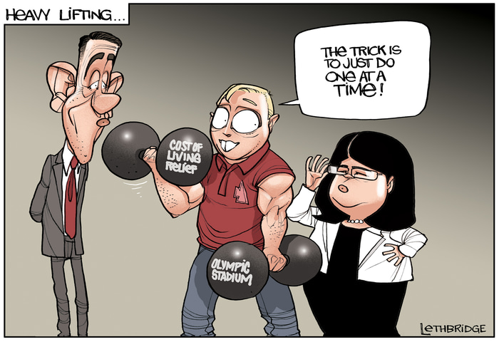 Heavy Lifting by Lethbridge  Cartoons | Lethbridge Gallery