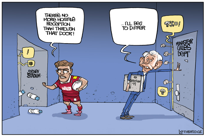 Hostile Reception by Lethbridge  Cartoons | Lethbridge Gallery