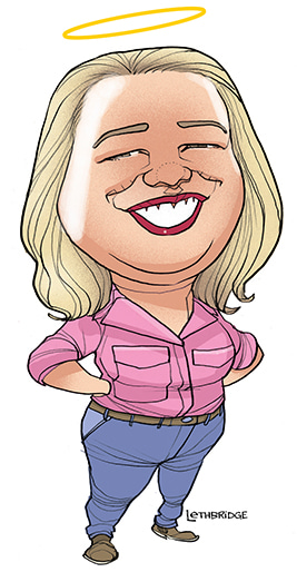 Natasha Johnston by Lethbridge Caricatures | Lethbridge Gallery