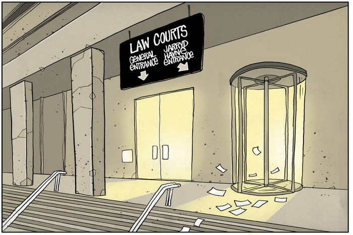 Law Courts by Lethbridge  Cartoons | Lethbridge Gallery