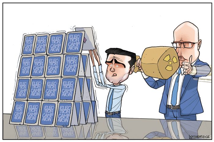 House of Cards by Lethbridge  Cartoons | Lethbridge Gallery