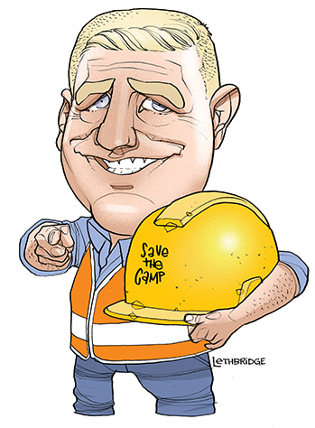 Ben Hannant  by Lethbridge Caricatures | Lethbridge Gallery