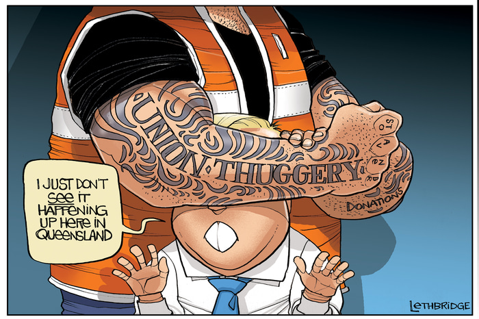 Union Thuggery by Lethbridge  Cartoons | Lethbridge Gallery