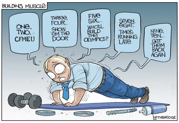 Building Muscle by Lethbridge  Cartoons | Lethbridge Gallery