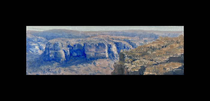 Blue Mountains Panoramic by Zac Moynihan | Lethbridge Gallery