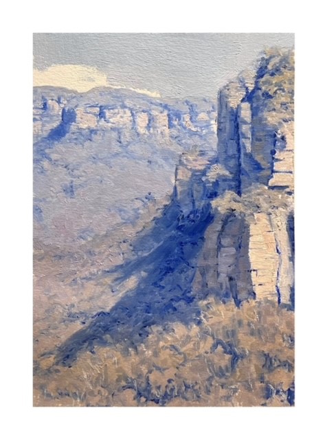 Blue Mountains Portrait by Zac Moynihan | Lethbridge Gallery