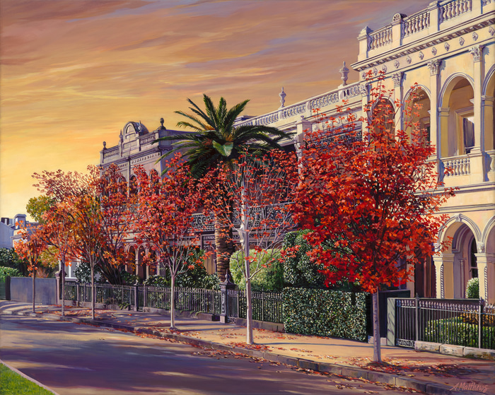 Canterbury Terrace in Autumn by Alexandra Matthews | Lethbridge Gallery