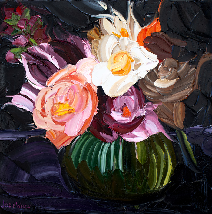 Twilight Peonies by Jodie Wells | Lethbridge Gallery