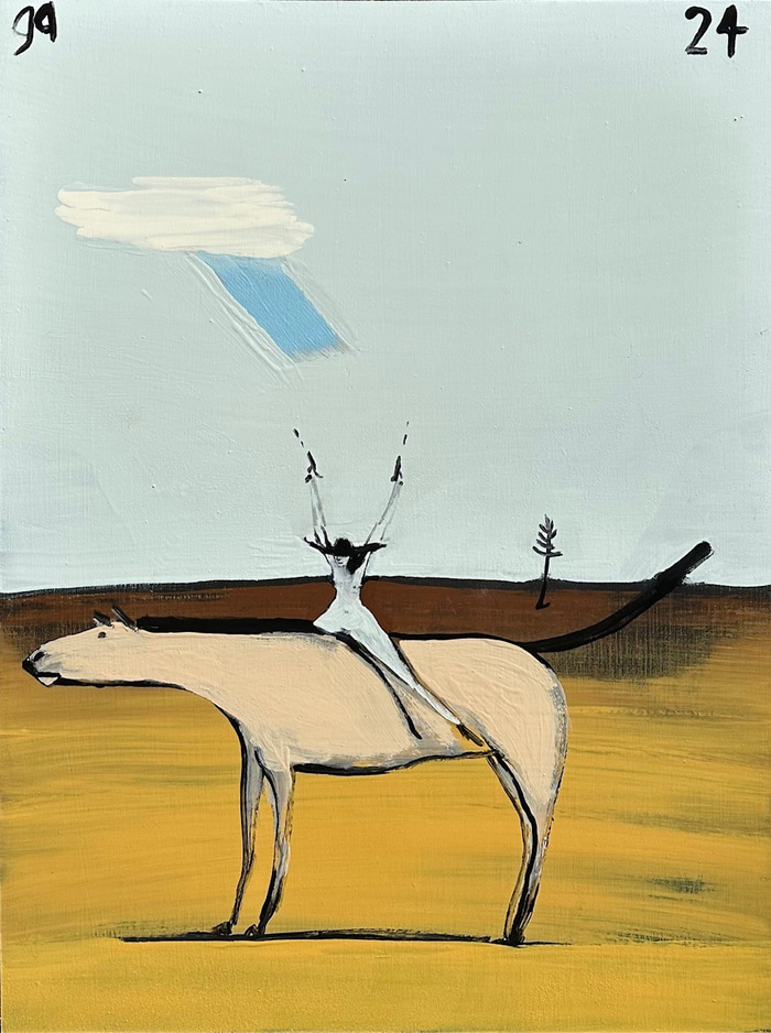 Australian Rider in Landscape  by Gary Abkin | Lethbridge Gallery