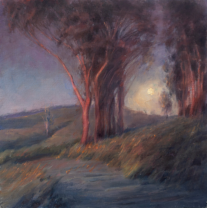 Sunset Moonrise Study 1 by Scott  Breton | Lethbridge Gallery