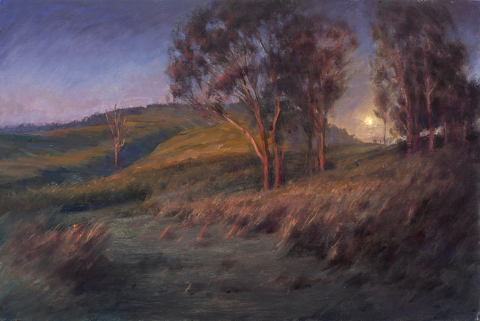 Sunset Moonrise Study 2 by Scott  Breton | Lethbridge Gallery