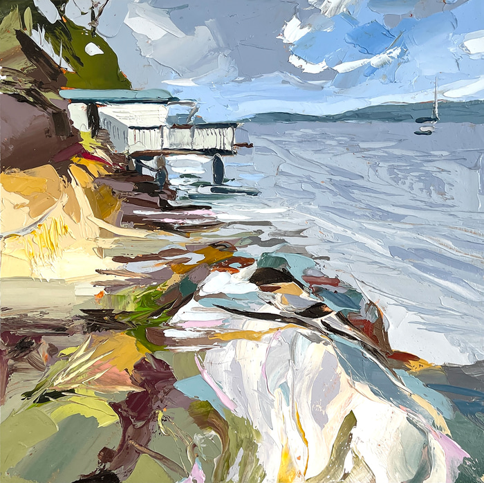 Howden Boatshed by Sally Glover | Lethbridge Gallery