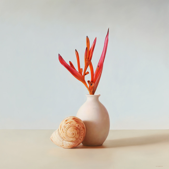 Tun Shell and Heleconia by Lisa Christensen | Lethbridge Gallery