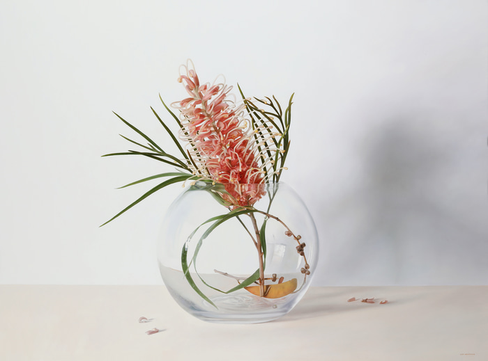 Grevillea and Melaleuca in Glass by Lisa Christensen | Lethbridge Gallery