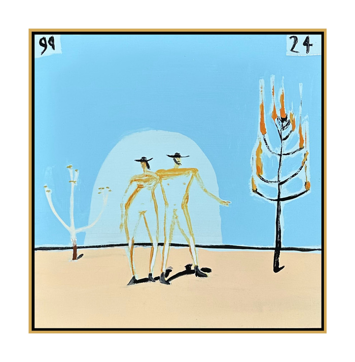 Couple in Australian landscape, tree stories by Gary Abkin | Lethbridge Gallery