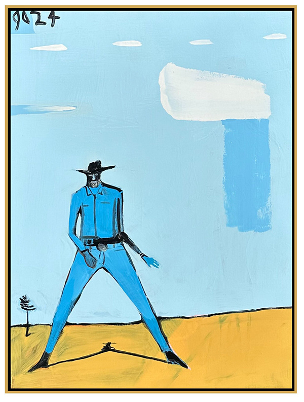 Blue Drover, coming storm by Gary Abkin | Lethbridge Gallery