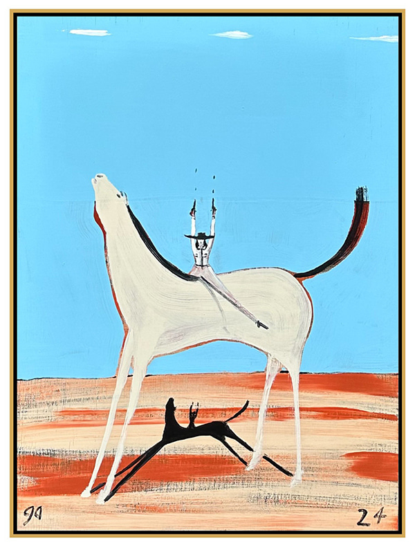 Australian Rider, Blue sky days by Gary Abkin | Lethbridge Gallery