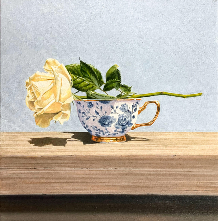 Ann's Rose Teacup by Scott McDougall | Lethbridge Gallery