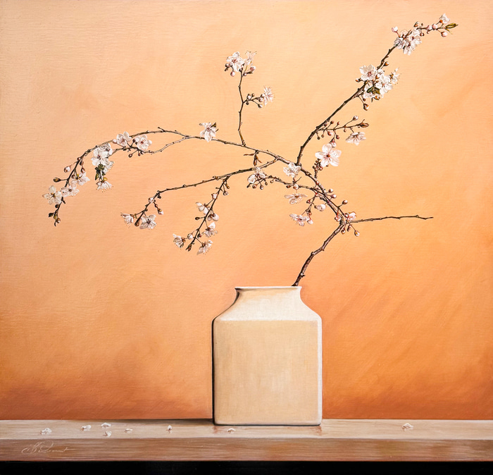 64. Cherry Plum Blossom by Oliver Shepherd  | Lethbridge Gallery