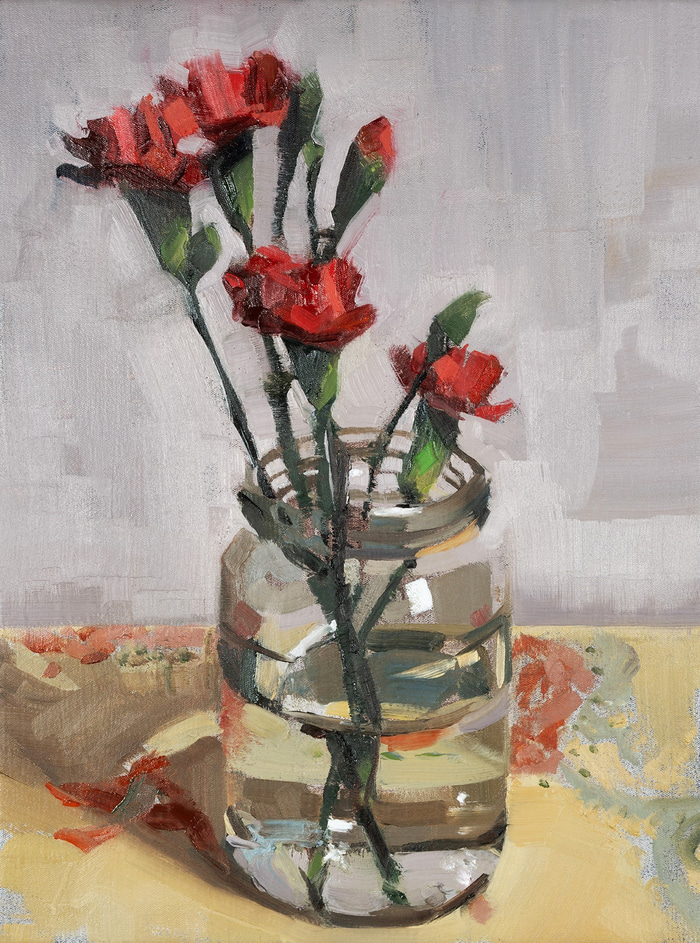 Carnation Composition 2 by Conor Knight | Lethbridge Gallery