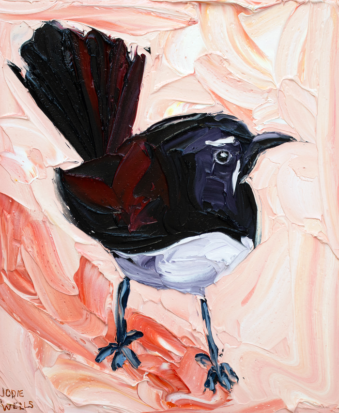 Blush Willy Wag Tail by Jodie Wells | Lethbridge Gallery