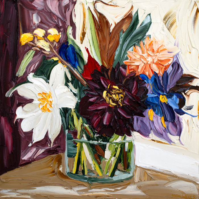 Bouquet in Ruby Shadows by Jodie Wells | Lethbridge Gallery