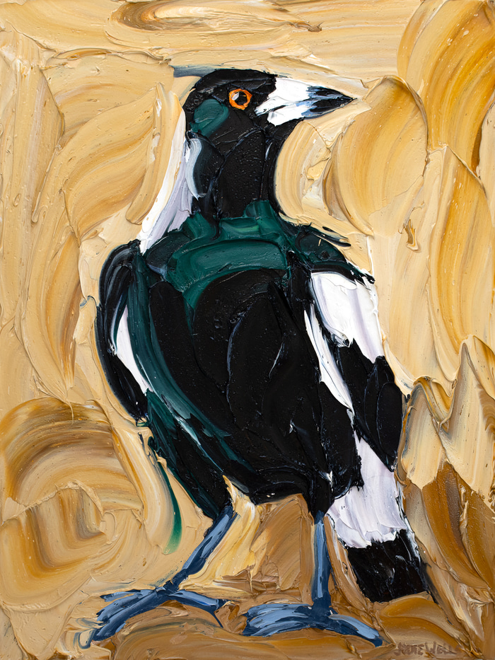 Guard of Confidence Magpie by Jodie Wells | Lethbridge Gallery