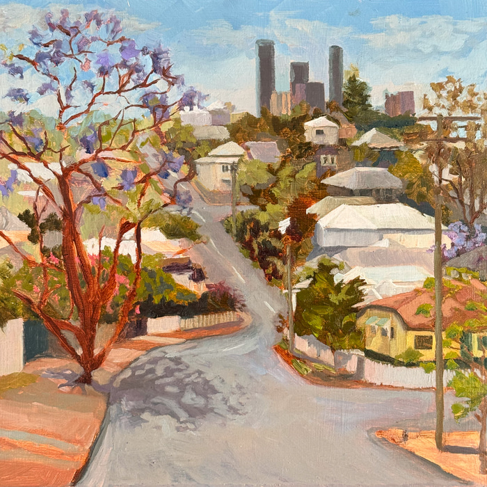 Spring on Bank Street by Karen Brock | Lethbridge Gallery