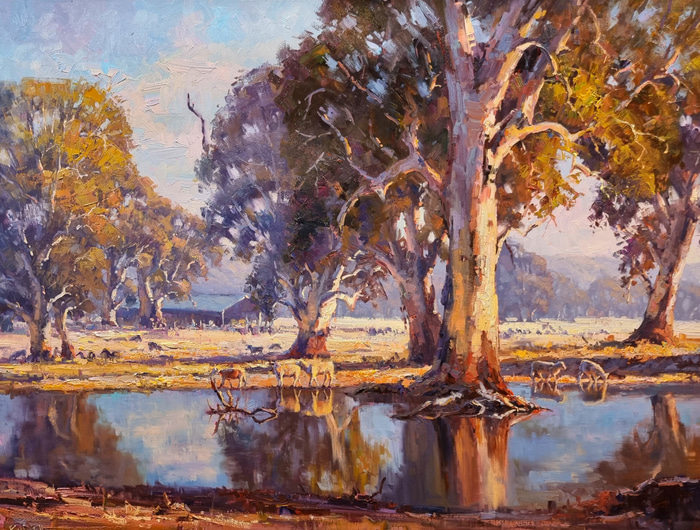 Warm Reflections by Kathy Ellem | Lethbridge Gallery