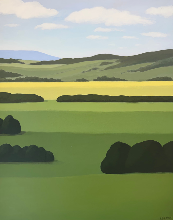 Yellow Field on the Plains by Isabelle Devos | Lethbridge Gallery