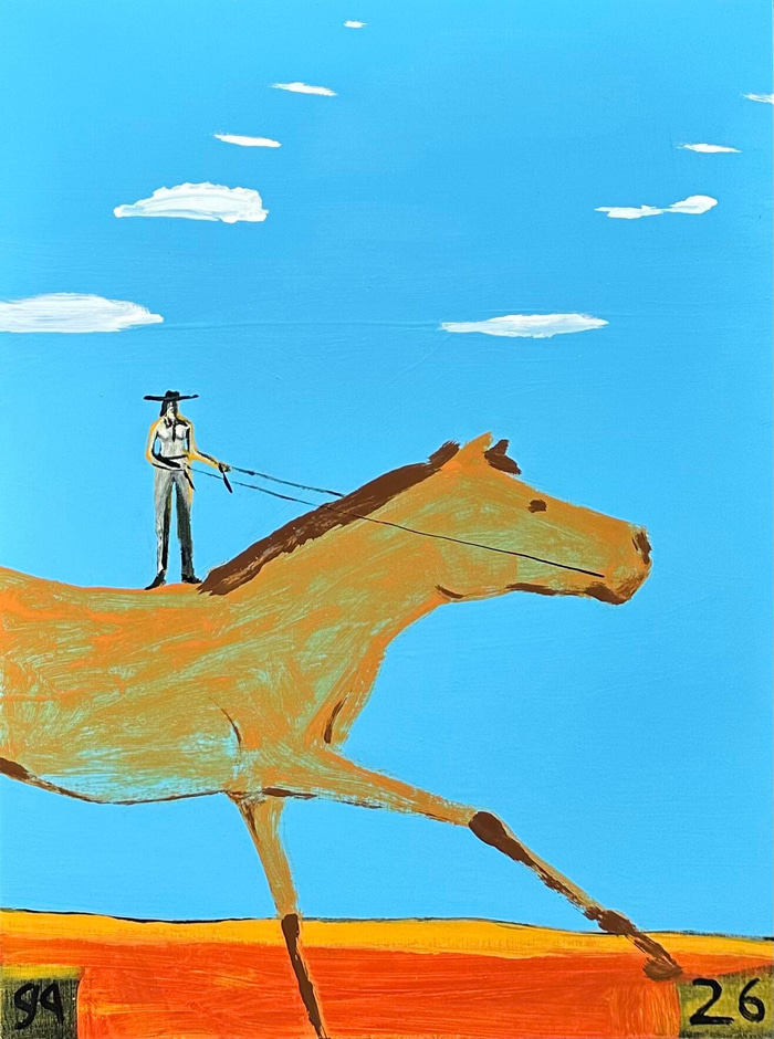 Dream Rider in Landscape by Gary Abkin | Lethbridge Gallery