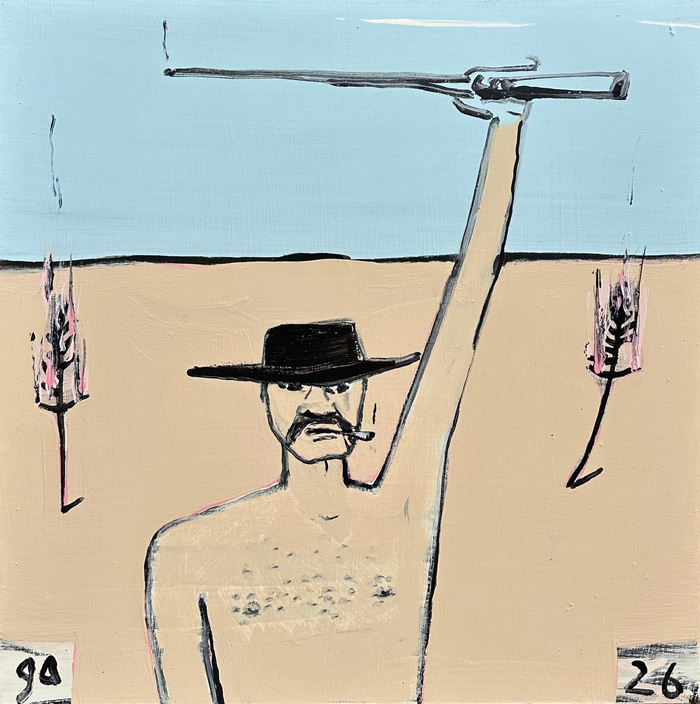 Drover in Landscape, Tree Stories by Gary Abkin | Lethbridge Gallery