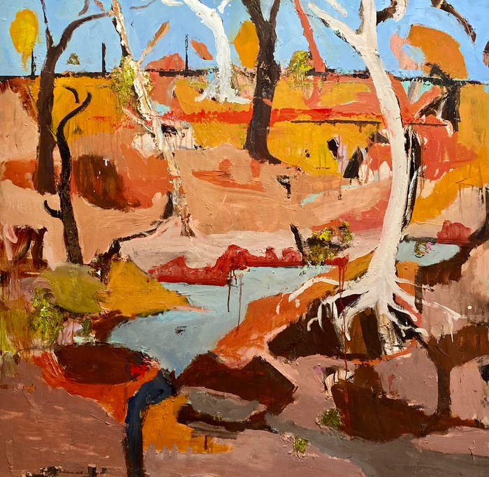 Red Earth Distant Blue Skies Quilpie by Todd Whisson | Lethbridge Gallery