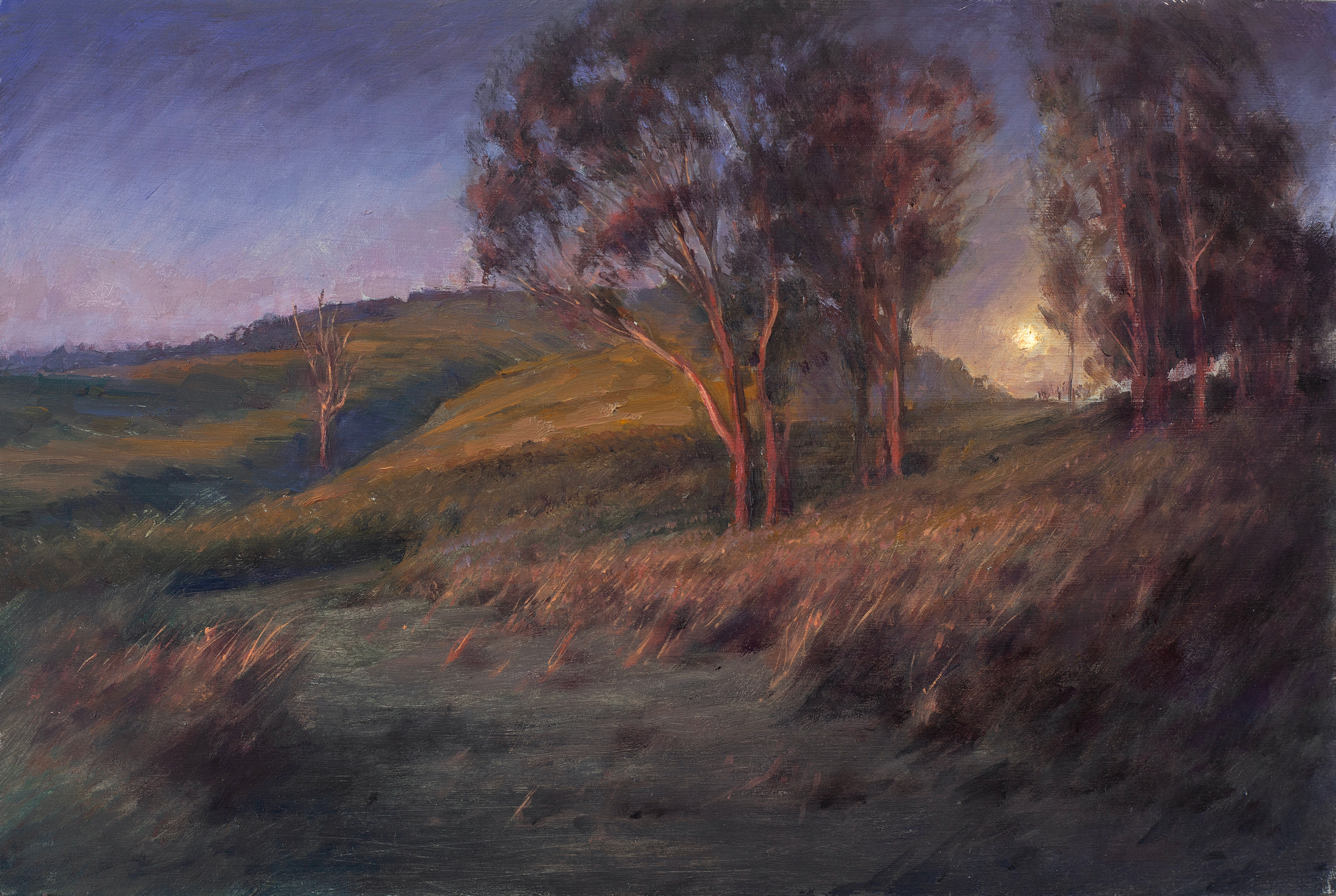 Sunset Moonrise Study 2 by Scott  Breton | Lethbridge Gallery