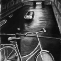 White bike in Amsterdam