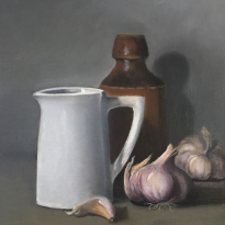 White Jug with Garlic