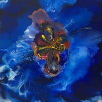Cosmic Dog with Crown