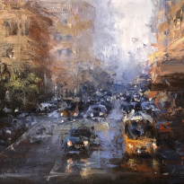 Rainy Street Scene