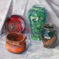 Still Life With Green Vase